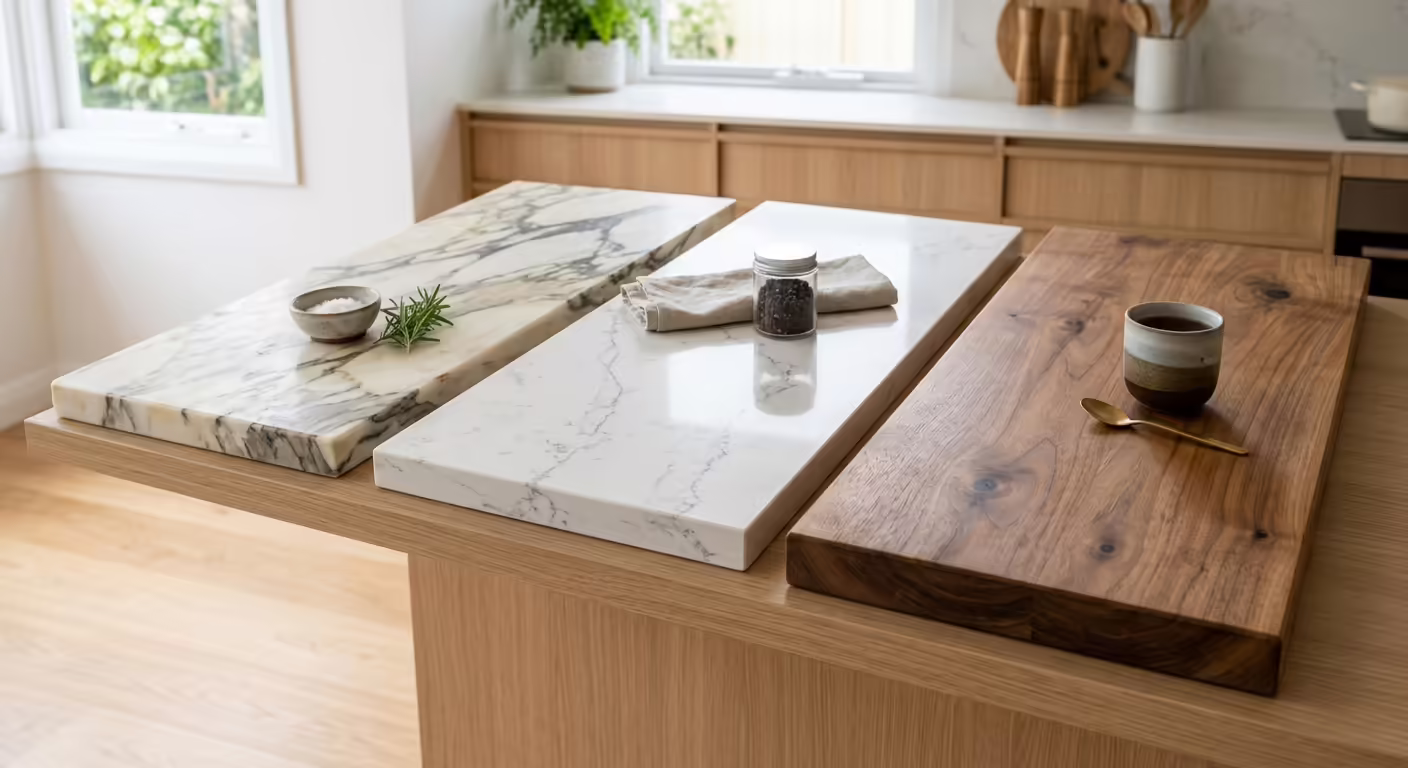 Benchtop Materials: Stone vs. Solid Surface