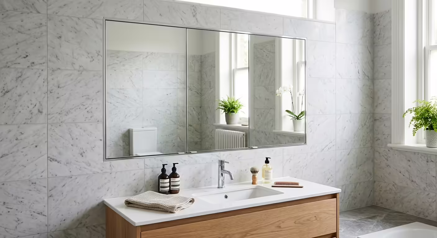 Functional and Stylish Mirrored Cabinets
