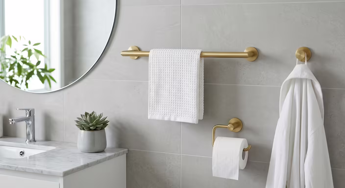 Choosing the Right Bathroom Accessories: Towel Rails, Robe Hooks, and Toilet Roll Holders