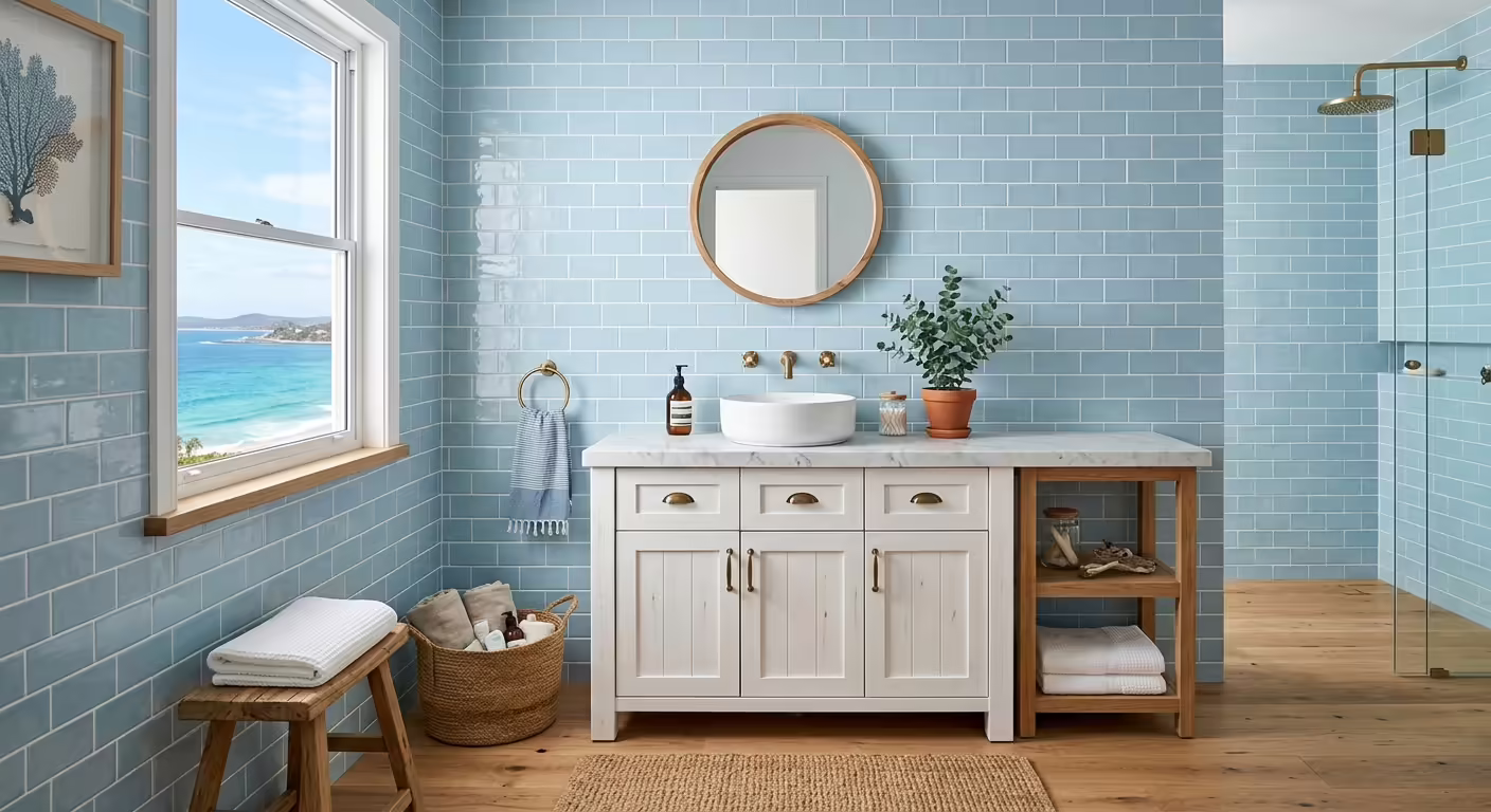 Coastal Bathroom Design: Bringing the Illawarra Beaches Indoors