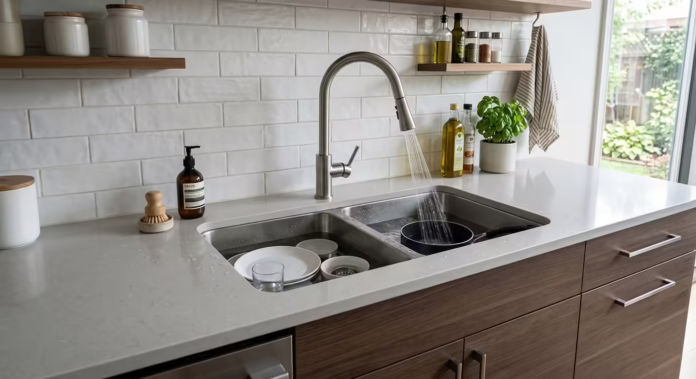 Kitchen & Laundry Sinks: Stainless Steel vs. Granite vs. Fireclay