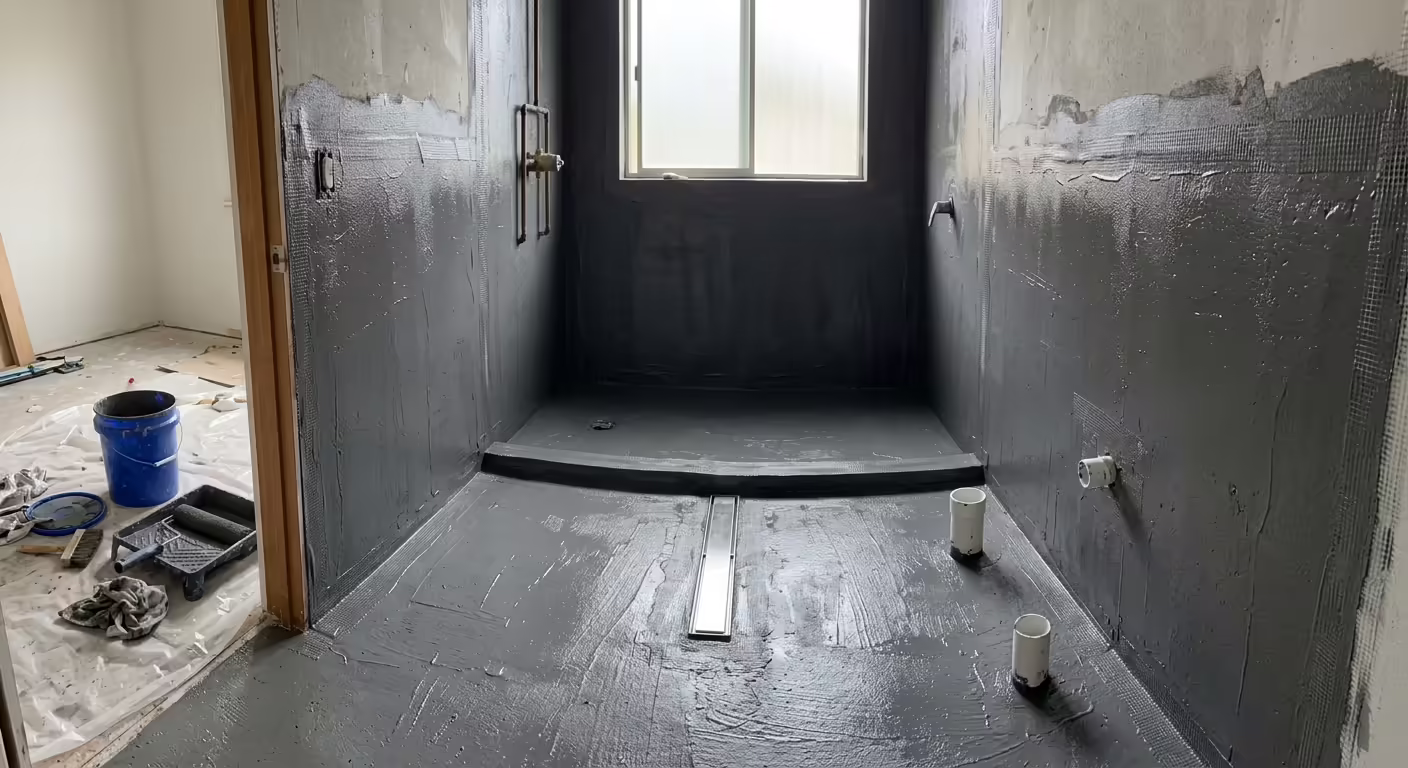 Phase 2: Waterproofing and Tiling