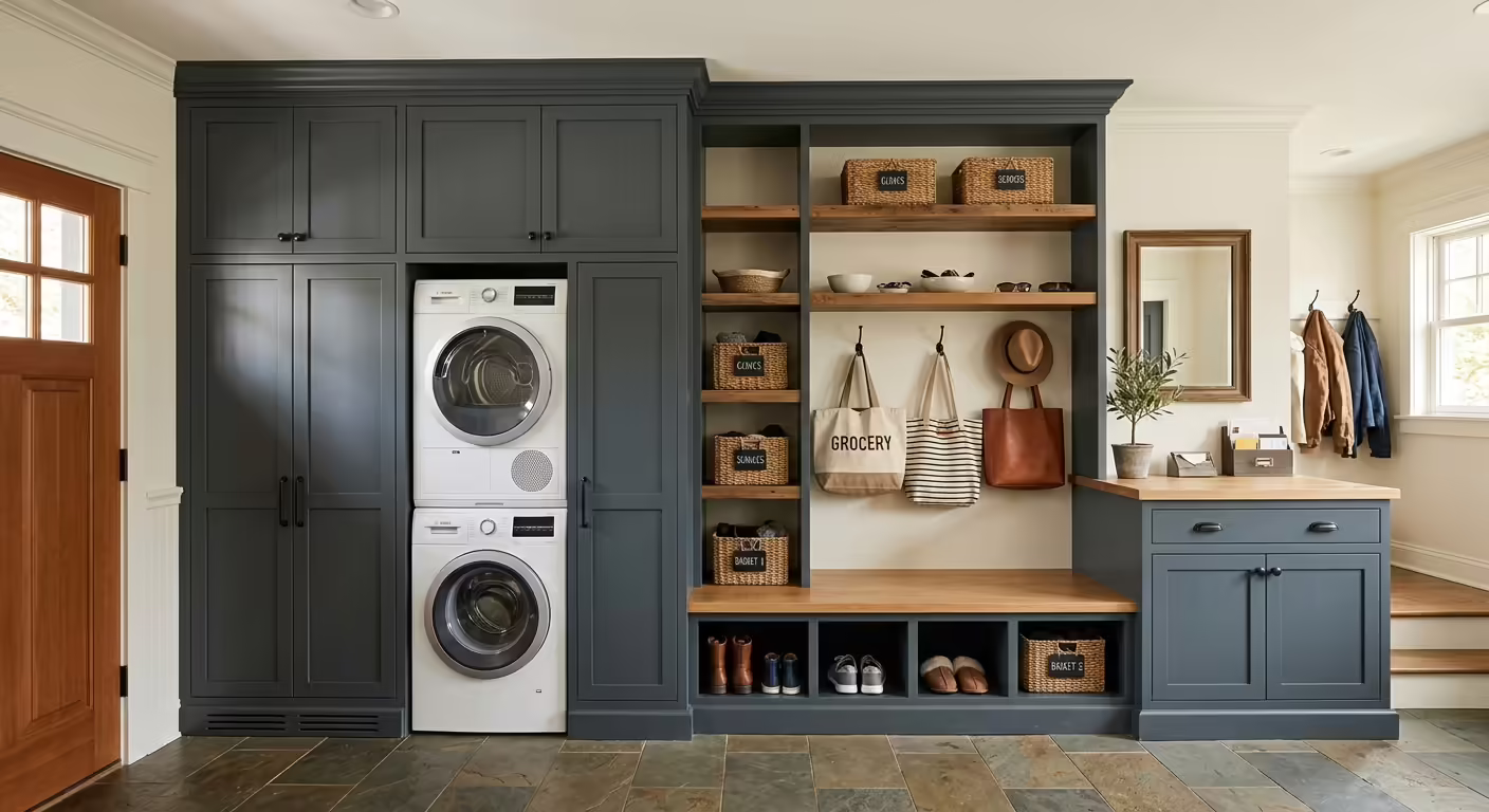 Integrated Laundry and Storage Solutions
