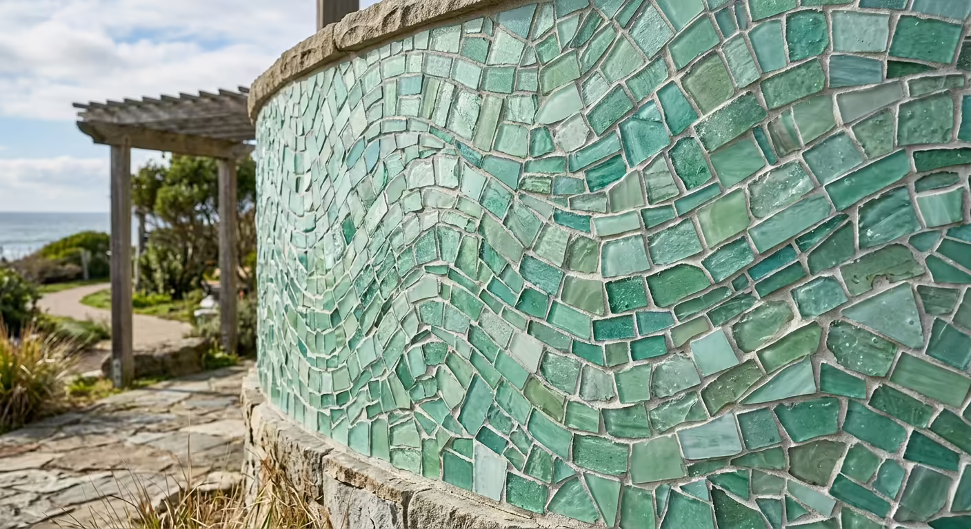 Sustainable Materials: Recycled Glass and FSC Timber