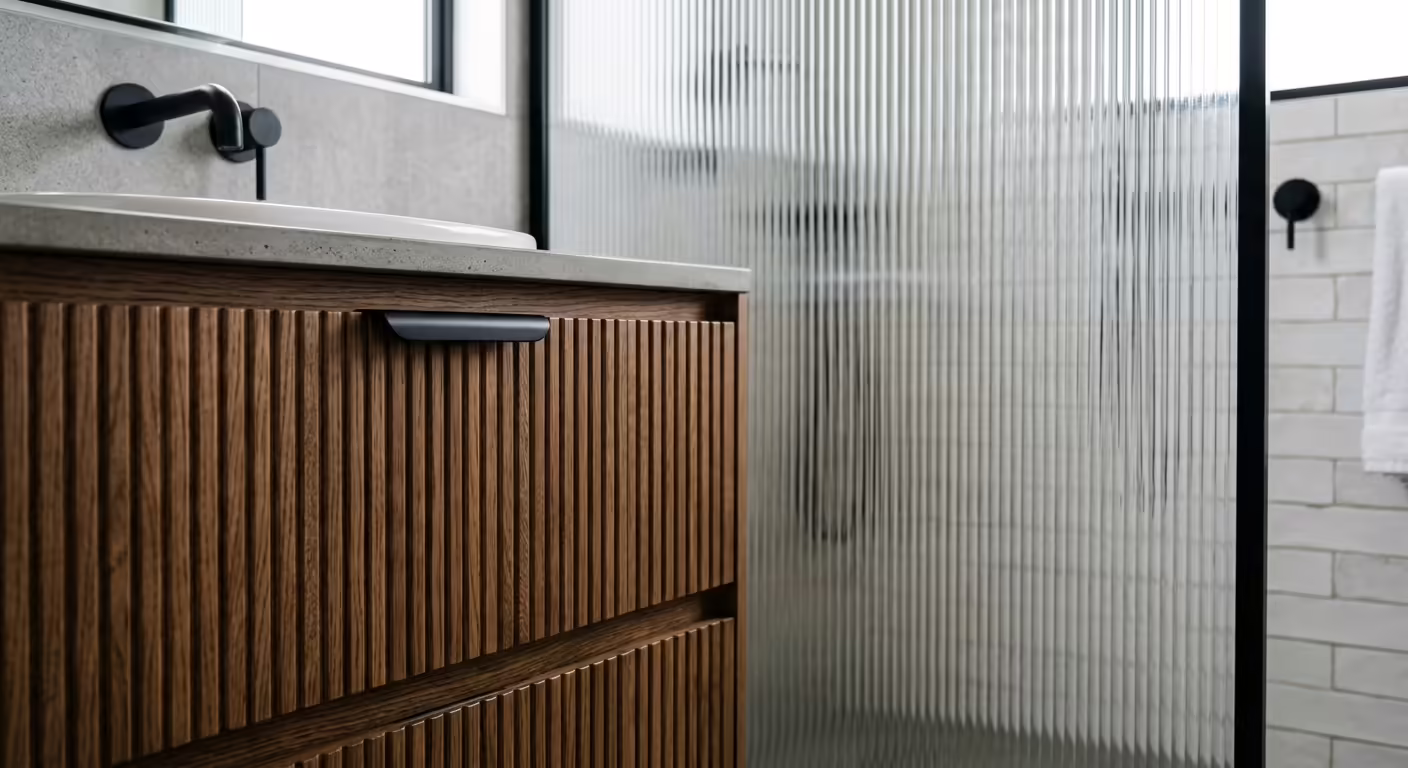Fluted Everything: Glass, Wood, and Tiles